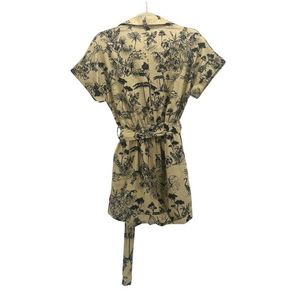 Corey Lynn Calter Womens XS Romper Penelope Toile Linen Blend Anthropologie - Picture 4 of 8